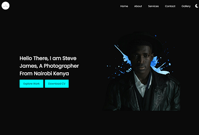 Portfolio Website Template By Meshack Locho branding design graphic design illustration ui ux uxui web design web development websitehero