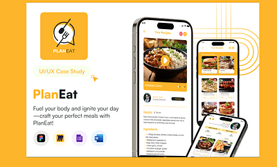 PlanEat UI/UX App Design Case Study graphic design ui
