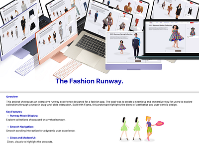 The Fashion Runway fashion ui figma web design