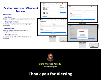 Checkout Process - Fashion App fashion checkout figma ui web design