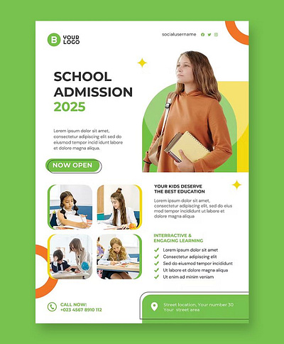 School Addmission special flyer for you bifold design brochure design business card business flyer flyer design graphic designer magazine design menu card poster design social media post trifold design