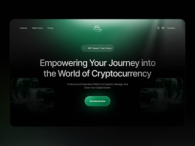 Crypto Investments - Landing Page bitcoin blockchain crypto crypto landing page cryptocurrency eth exchange fintech ico invest landing page nft platform saas token trade ui uiux