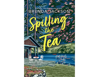 Spilling the Tea X Georgie Stewart book cover gardens outdoors painterly publsihing