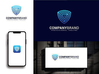 Shield Lock Security Tech Logo abstract shape best logo brand identity branding brands guidlines creative logo cyber logo graphic design iconic logo logo minimal logo modern symbol new logo shield logo shield protection tech logo technology technology logo