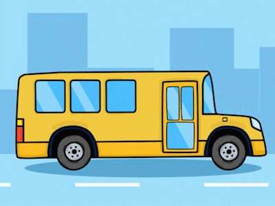 School Bus 2danimation after affects after effects animation aftereffects animation design illustration motion animation motiongraphics ui