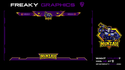 Stream Overlay - Twitch Graphics animation motion graphics overlay twitch