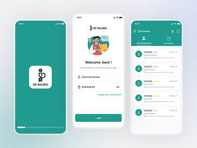 ISP Billing - Invoice app app app design bank banking app banking app design figma figma design invoice app invoice app design invoice application invoice design invoice mobile app invoice ui mobile app ui ux