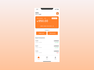 Wallet UI [Skipper] fintech mobile app ui