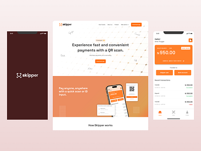 Skipper Mobile App & Website mobile app ui web design