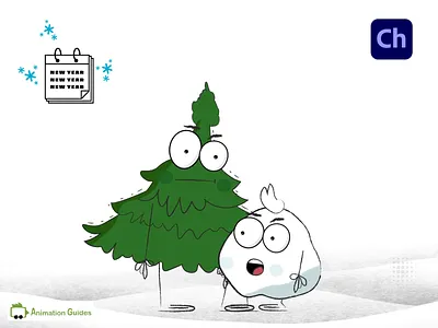 Frosty and Spriggy: Winter’s Dynamic Duo! adobe character animator character character animator character design christmas christmas tree download free freebie holidays illustration puppet puppets snowball tree winter
