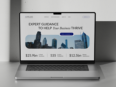 Business Development Company Website business corporate corporate landing page corporate ui finance investment landing page ui