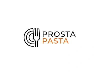 Pasta Luxury Restaurant Logo business logo cafe logo company logo creative logo fork logo line art logo logo designer minimalist logo modern logo pasta plate plate logo restaurant logo