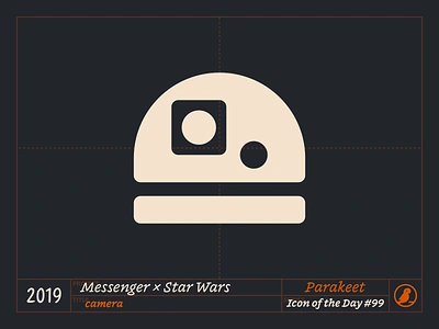 Icon of the Day #99 artoo design droid facebook icon icons illustration ios messenger meta r2 d2 star wars vector