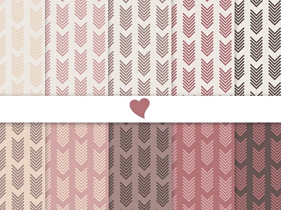 Raspberry and Coco seamless paper patterns 3d animation graphic design motion graphics ui