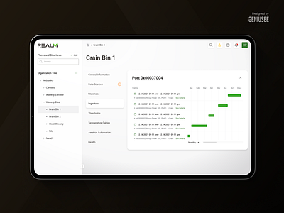 Revolutionizing agriculture with Data and Connectivit 3d animation app design branding dashboard data design geniusee graphic design logo mobile app motion graphics table ui ui ux ui design ux design