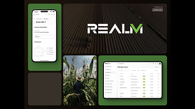 Smarter farming with RealmFive. Bento grid. agro animation app design bento brand branding design farming geniusee green illustration logo mobile app motion graphics realmfive ui ui ux ui design ux design