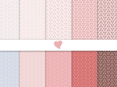 Blushing dawn seamless paper patterns 3d animation branding graphic design logo motion graphics ui