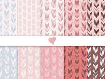 Blushing dawn seamless paper patterns 3d animation branding graphic design logo motion graphics ui