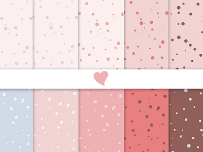 Blushing dawn seamless paper patterns 3d animation graphic design motion graphics ui