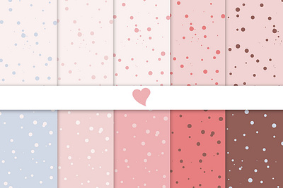 Blushing dawn seamless paper patterns 3d animation graphic design motion graphics ui