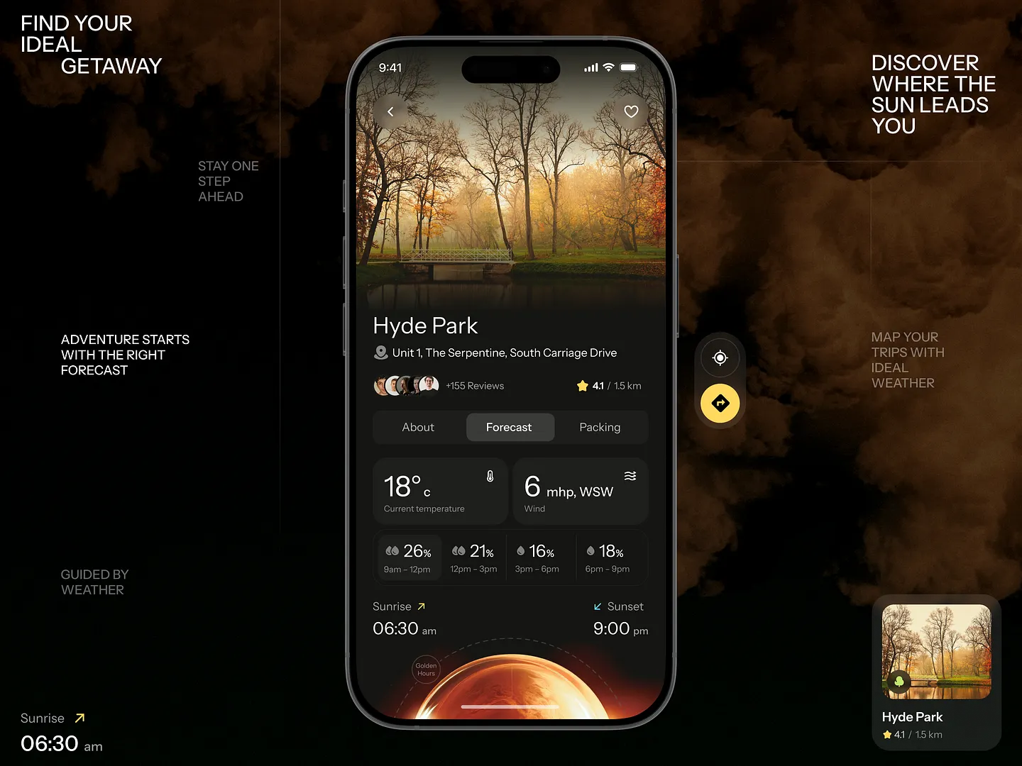 Explore WanderWeather: Innovative UI/UX Design for a Mobile Weather Website