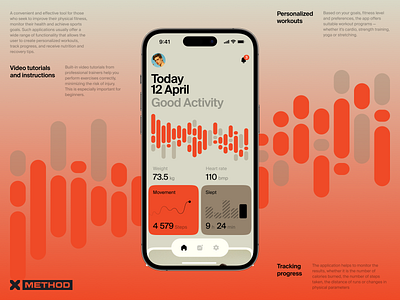 Fitness Mobile iOS App android app app design concept app interface chart dashboard design exercises figma fitness health healthcare ios mobile online product design sport ui ux workout