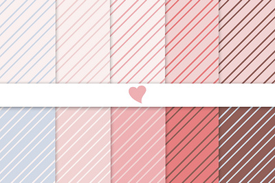 Blushing dawn seamless paper patterns 3d animation graphic design motion graphics ui