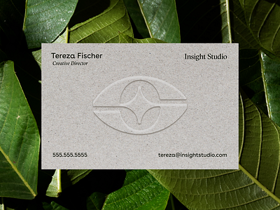 Insight Studio Logo branding business card eye layout letter s logo mark star