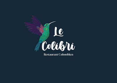 Le colibri - Page d'accueil d'un restaurant animation branding graphic design logo ui