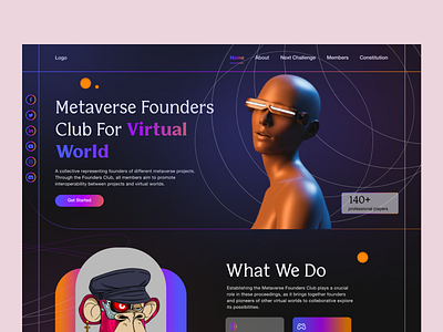 Metaverse UI [Landing Page] landing page ui web design