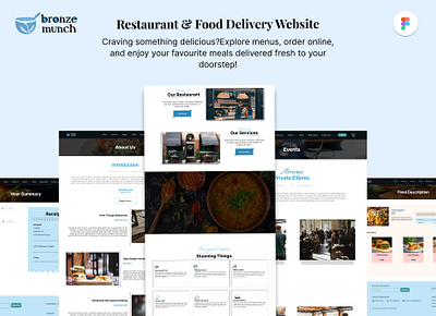 Restaurant & Food Delivery Website delivery figma food restaurant uidesign uiuxdesign uxdesign website