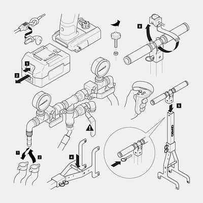 Compilation of technical illustrations for user manuals illustration instructions technical illustration user guide user manual