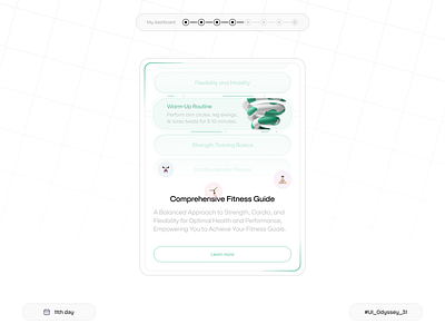 Fitness Guide Component😎🚀 coaching component design fitness gym health minimal product product design sport ui ux