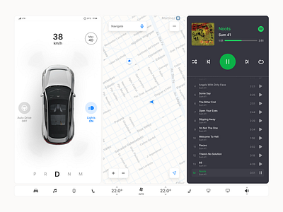 Daily UI #035 - Car interface app car car app car interface challenge daily dailyui design inspiration interface tesla ui ux