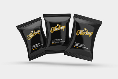 Snack Bag Mockup bag branding mockup pack packaging packaging mockup product mockup psd snack