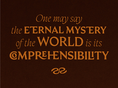 One may say einstein graphic design mysteryn poster quote science texture typography weekly design