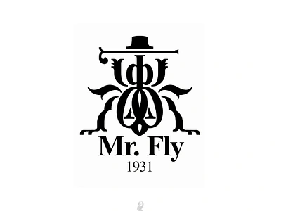 Mr. Fly 1931 fly insect letters logoconstruction logotype man mister serif serifs timesnewroman type