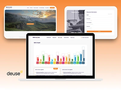 Application for measuring sustainable development objectives app application branding design graphic design illustration logo mobile mobileapplication responsive ui ux web webplatform website