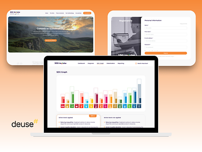 Application for measuring sustainable development objectives app application branding design graphic design illustration logo mobile mobileapplication responsive ui ux web webplatform website