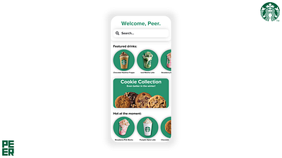 Starbucks Mobile Homescreen Redesign design homescreen mobile redesign starbucks ui ux