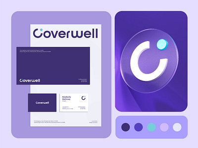 Coverwell: Modern Brand Identity for Easy and On-Demand Coverage branding clinic dental dentist health hospital insurance logo medical ui wellness