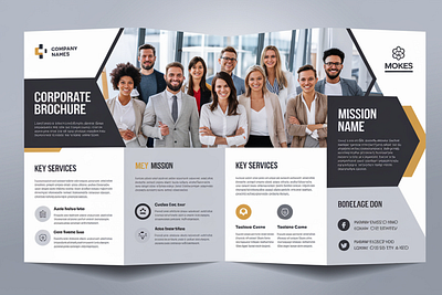 Corporate Brochure Template brochure graphic design motion graphics template ui