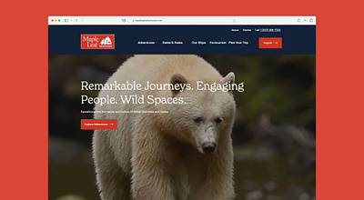 Maple Leaf Adventures adventure website website design