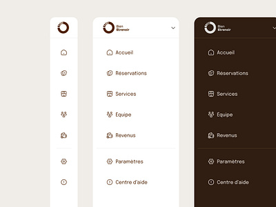 Sidebar menu clean dashboarb menu minimalist navigation saas sidebar