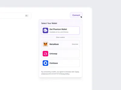 🔌 Connect Wallet bitcoin crypto design popup ui user interface ux wallet website