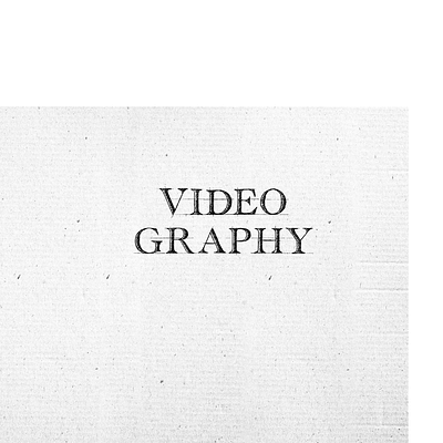 VIDEOGRAPHY graphic design