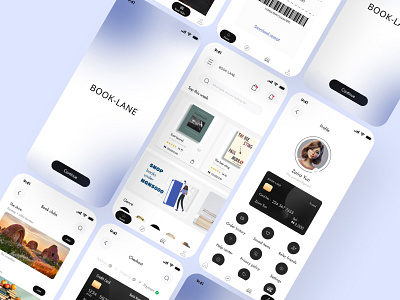 Ecommerce book app screens appdesign books design ecommerce homescreen productdesign screens ui ux