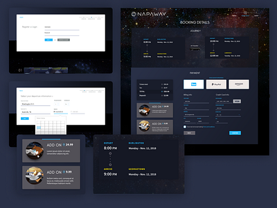 Booking Details black blue checkout clean payment product purple shop ui ui design user interface ux uxi web design web site