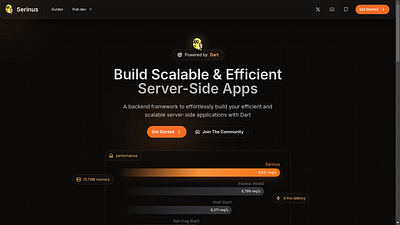 Dev tool landing page design landing page ui web