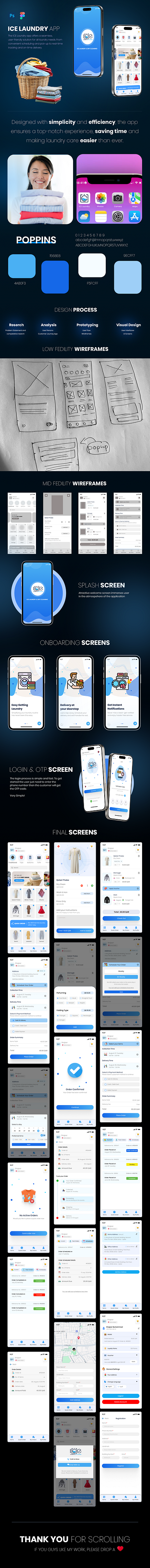 Laundry Mobile App UI Design adobe app design branding cleaning design dress figma ice ice laundry laundry laundry cleaning laundry mobile app laundry service mobile app photoshop pickup trending typography ui design uiux